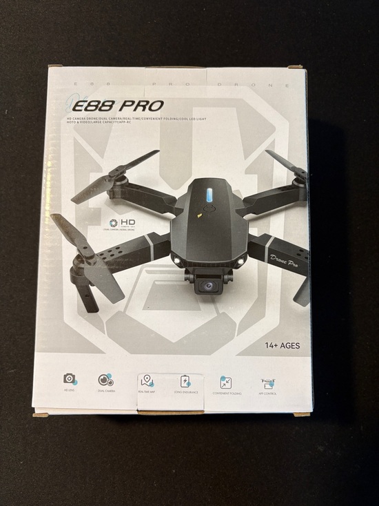 Other - E88 Pro Foldable Drone - Black